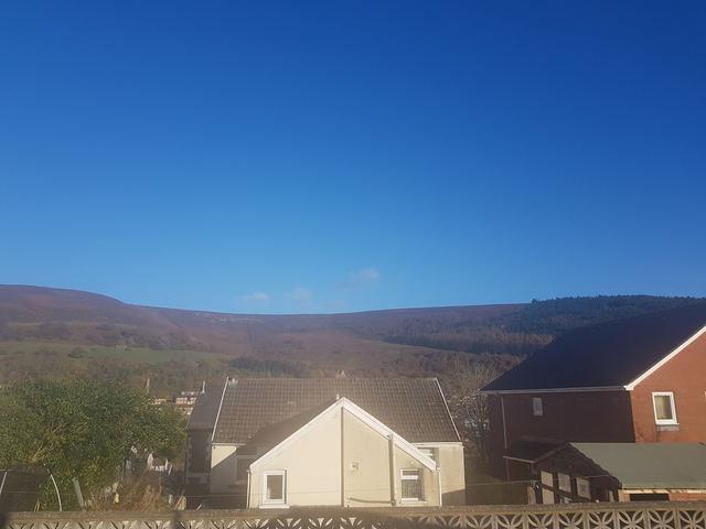 View of the hillside above Abertillery from Gaen Street